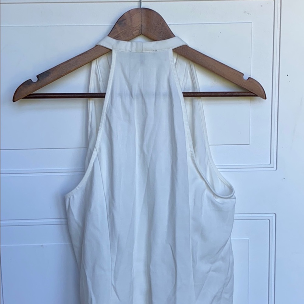Anthropologie Drew Tibby Tie Front Top Ivory M - Picture 5 of 7